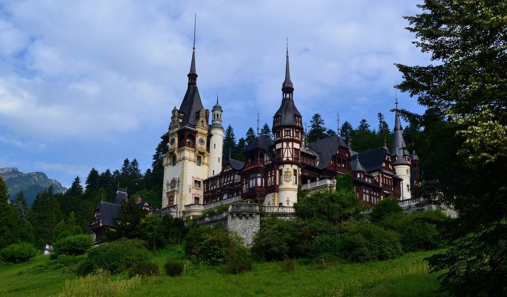 Обои замок, румыния, пелеш, castle, romania разрешение 2560x1600 Загрузить