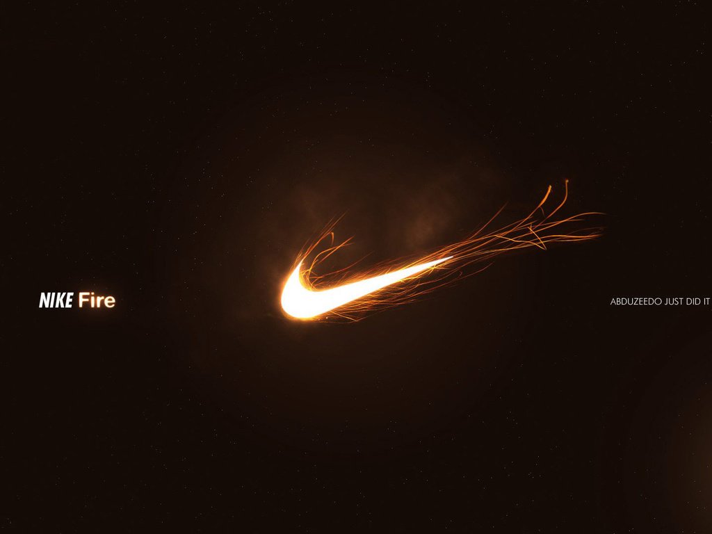 Обои огонь, логотип, найк, fire, logo, nike разрешение 1920x1080 Загрузить