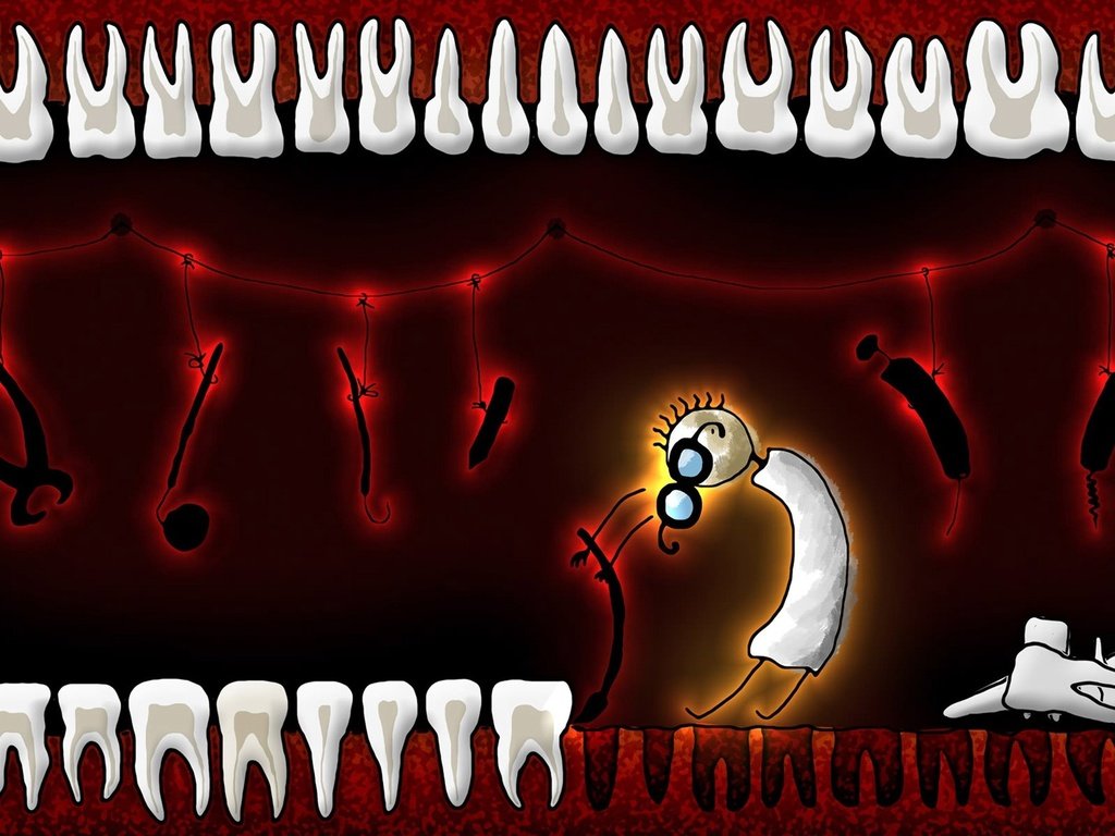 Обои стоматолог, зубы, юмор, dentist, teeth, humor разрешение 2560x1600 Загрузить