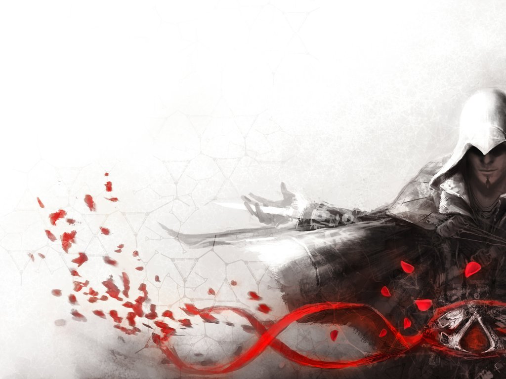 Обои арт, assassins creed 2, ассасин, игра, клинок, art, assassin, the game, blade разрешение 2942x1655 Загрузить