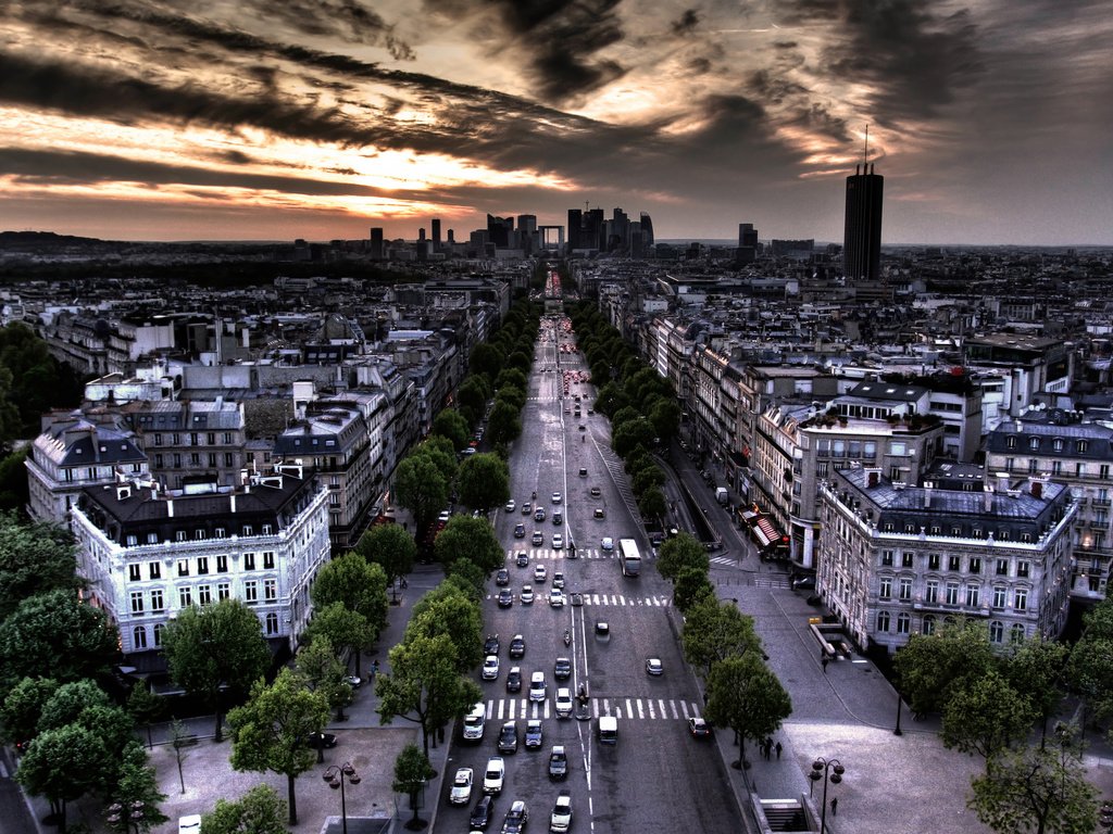 Обои дорога, облака, париж, road, clouds, paris разрешение 2560x1600 Загрузить