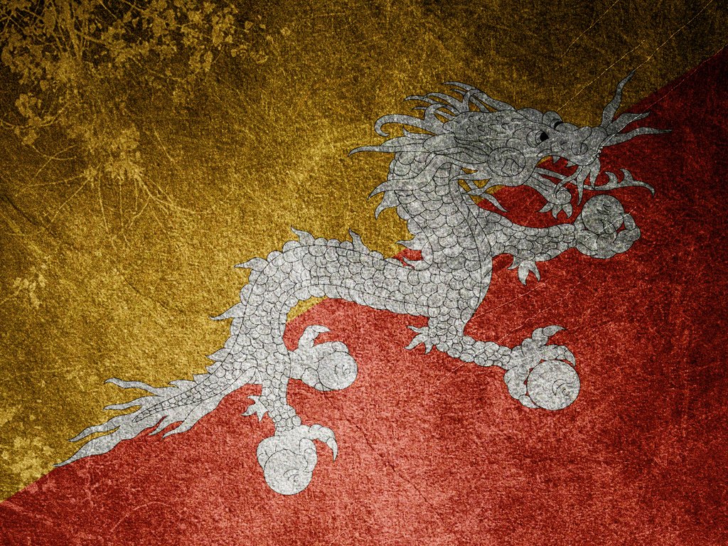 Обои дракон, флаг, бутан, dragon, flag, bhutan разрешение 1920x1200 Загрузить