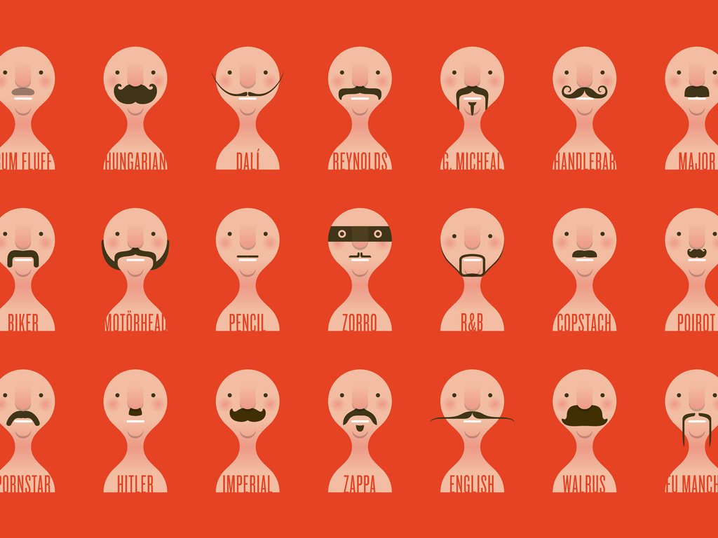 Обои усы, минимализм, лица, mustache, minimalism, face разрешение 1920x1200 Загрузить