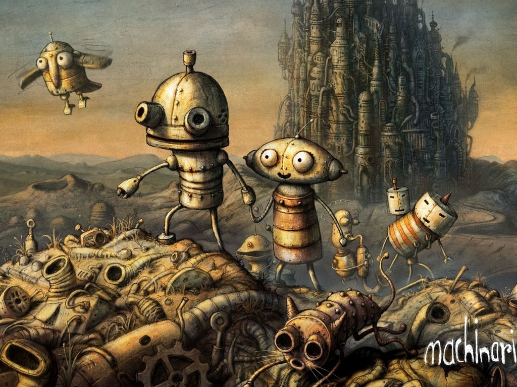 Обои робот, машинариум, инди, robot, machinarium, indie разрешение 2560x1600 Загрузить