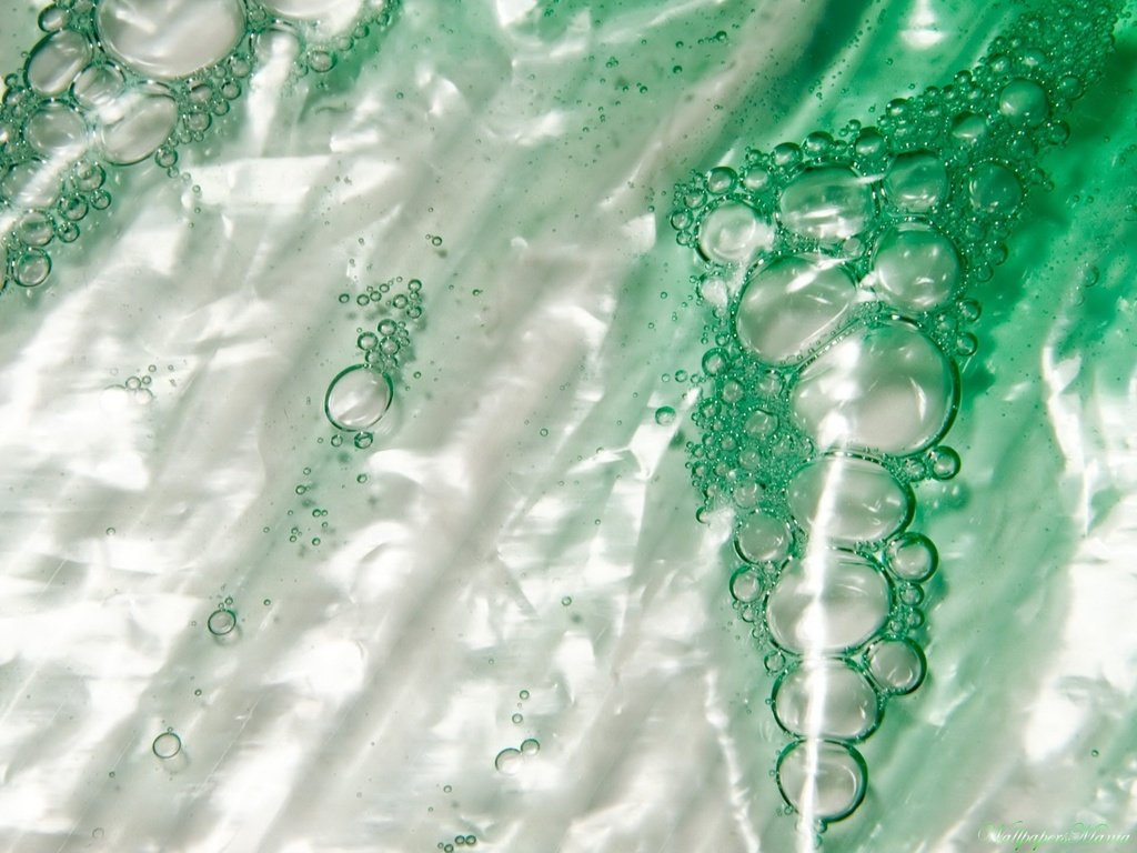 Обои зелень, пузыри, макросьемка, greens, bubbles, microsemi разрешение 1920x1440 Загрузить