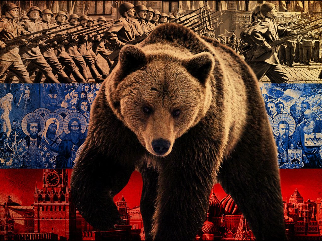 Обои медведь, россия, флаг, политика, bear, russia, flag, policy разрешение 1920x1280 Загрузить