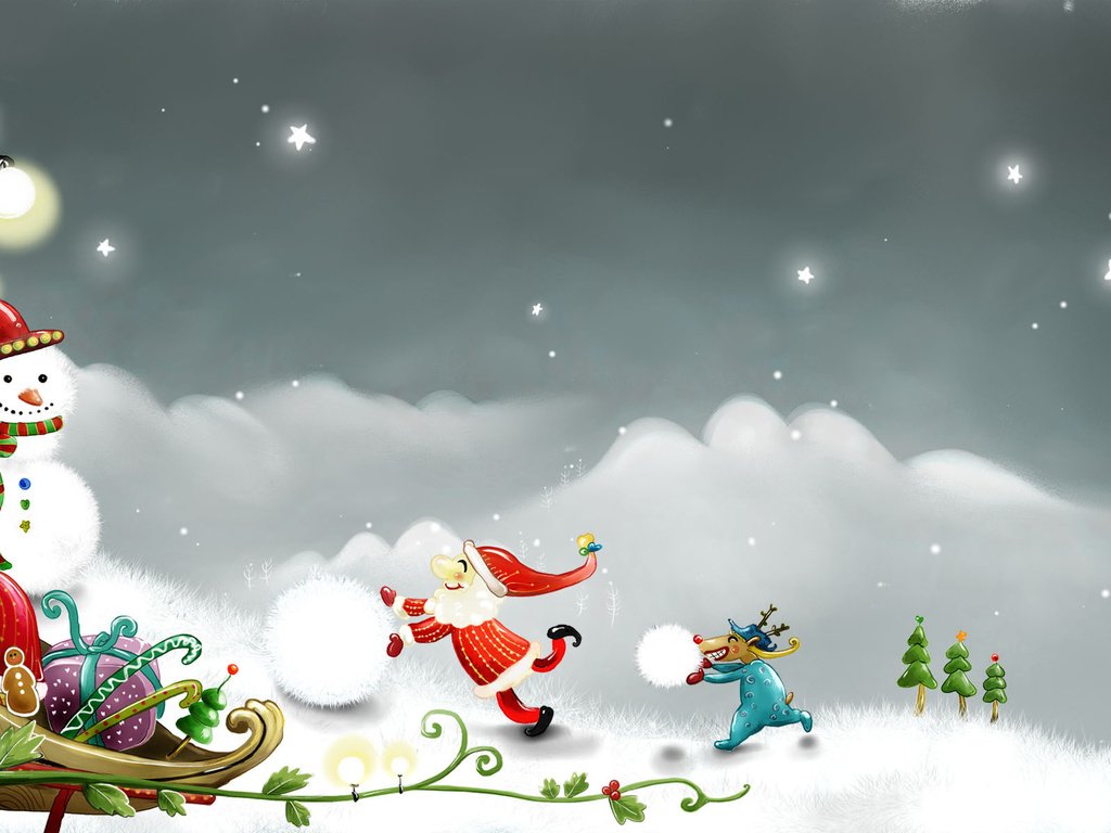 Обои рисунок, новый год, вектор, снеговик, праздник, рождество, figure, new year, vector, snowman, holiday, christmas разрешение 1920x1200 Загрузить