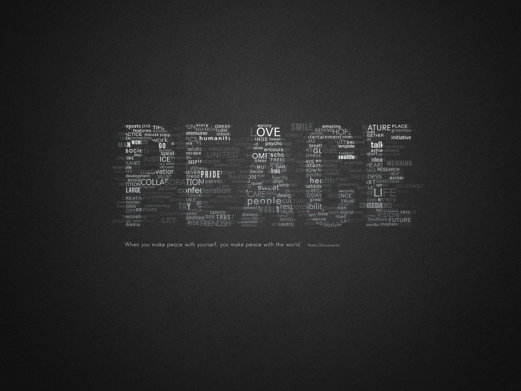 Обои слова, мир, выражение, цитата, покой, words, the world, the expression, quote, peace разрешение 1920x1200 Загрузить