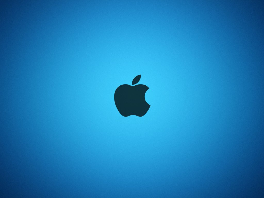 Обои яблоко, голубая, эппл, apple, blue разрешение 2560x1600 Загрузить