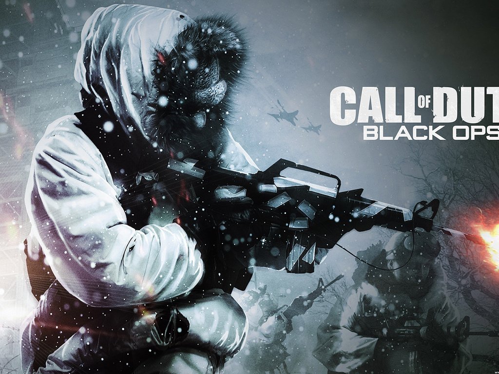 Обои зима, call of duty, автомат, black ops, winter, machine разрешение 1920x1200 Загрузить