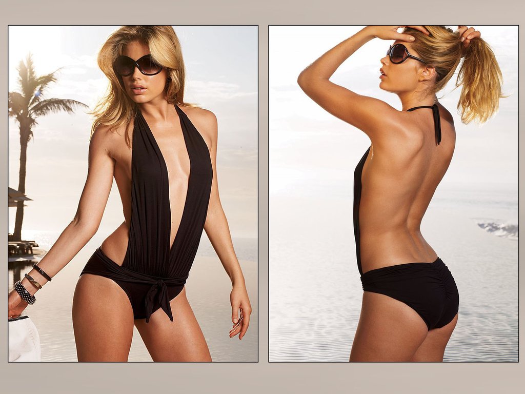 Обои блондинка, модель, купальник, даутцен круз, blonde, model, swimsuit, doutzen cruz разрешение 1920x1200 Загрузить