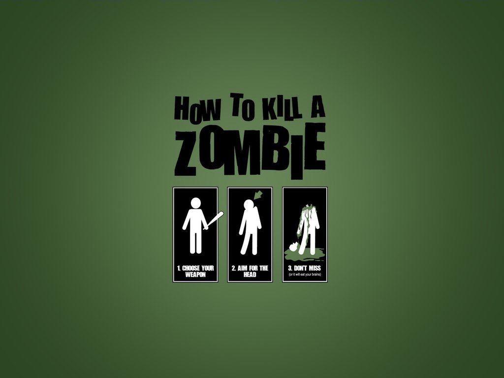 Обои how to kill zombie, как убить зомби, how to kill a zombie разрешение 1920x1200 Загрузить