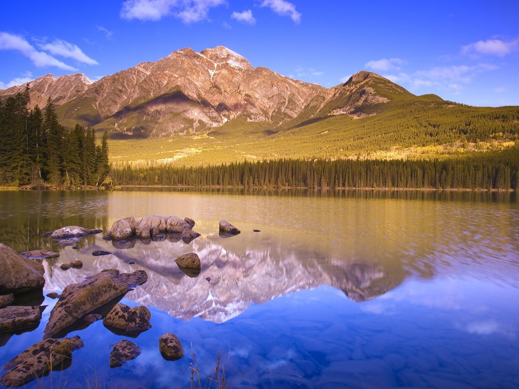 Обои озеро, горы, отражение, lake, mountains, reflection разрешение 1920x1200 Загрузить