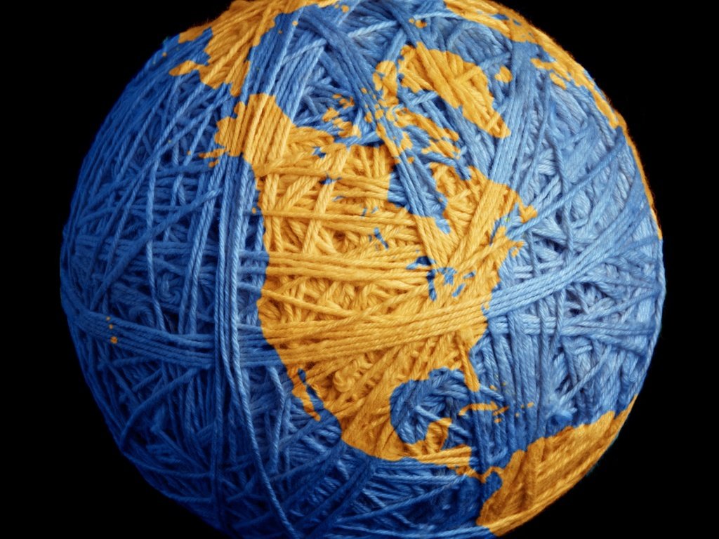 Обои земля, планета, клубок, нитки, earth, planet, tangle, thread разрешение 1920x1440 Загрузить