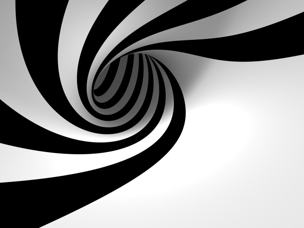 Обои полосы, черно-белая, спираль, 3д, красно-белая, strip, black and white, spiral, 3d, red-white разрешение 1920x1200 Загрузить