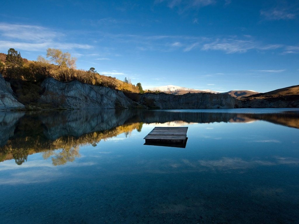 Обои небо, озеро, новая зеландия, blue lake jetty, кристальная чистота, рябь на воде, the sky, lake, new zealand, crystal clear, the ripples on the water разрешение 1920x1200 Загрузить