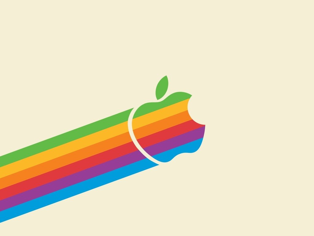 Обои цвет, минимализм, эппл, color, minimalism, apple разрешение 2560x1600 Загрузить