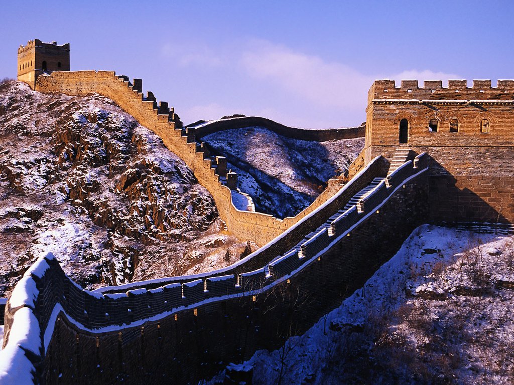 Обои стена, китай, великая китайская стена, jinshanling great wall, китайская стена, wall, china, the great wall of china разрешение 1920x1200 Загрузить