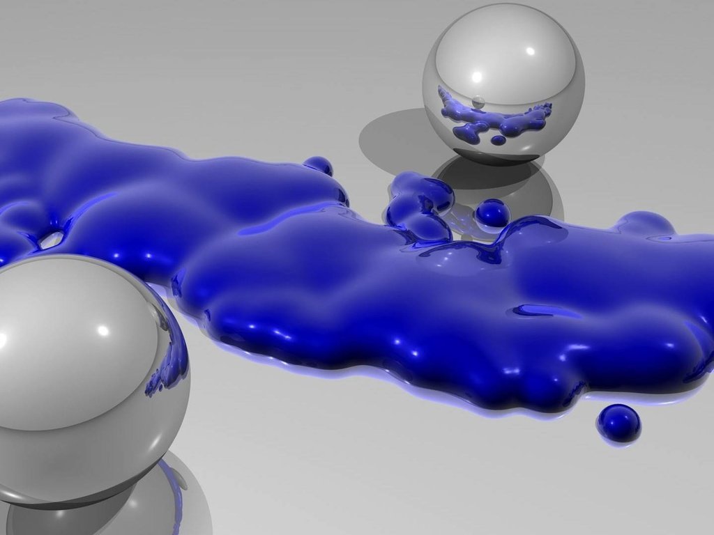 Обои шары, два, плазма, шара, 3д, компьютерная графика, синяя жидкость, balls, two, plasma, ball, 3d, computer graphics, blue liquid разрешение 1920x1080 Загрузить