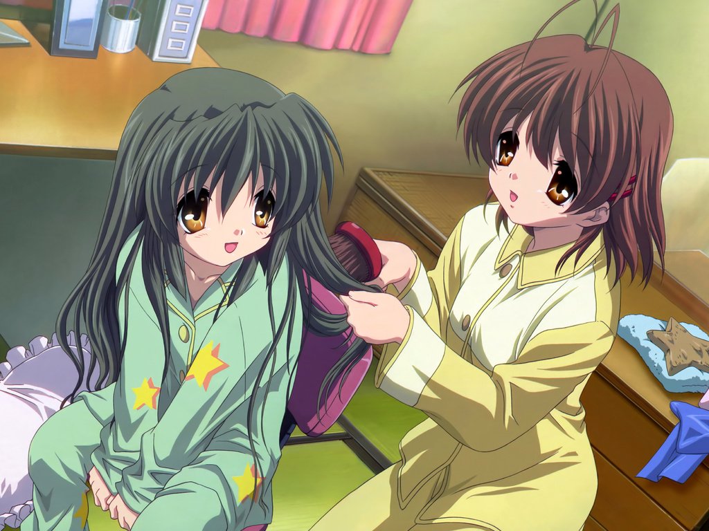 Обои clannad, furukawa nagisa, ibuki fuuko разрешение 3898x2486 Загрузить