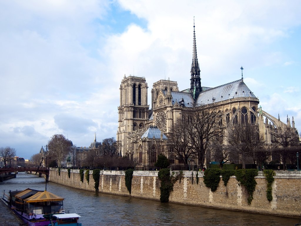 Обои собор парижской богоматери, notre dame cathedral разрешение 3872x2592 Загрузить