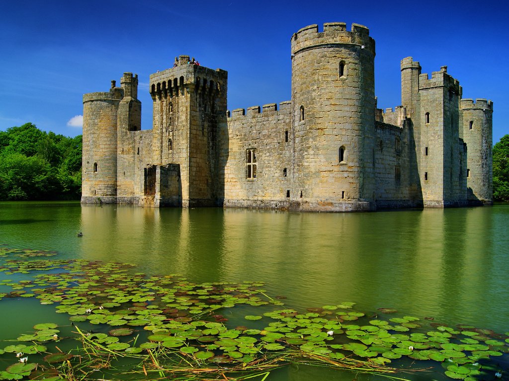 Обои замок, англия, замок бодиам, castle, england, bodiam castle разрешение 3608x2540 Загрузить