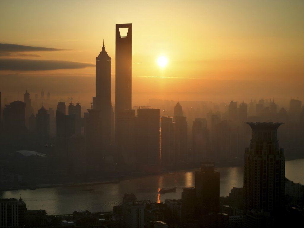 Обои солнце, небоскребы, шанхай, мегаполис, the sun, skyscrapers, shanghai, megapolis разрешение 4368x2912 Загрузить