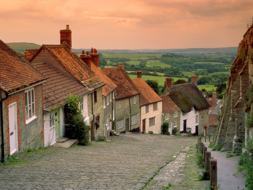 Обои улочка, англия, дорсет, золотой холм, шафтсбери, street, england, dorset разрешение 1920x1440 Загрузить