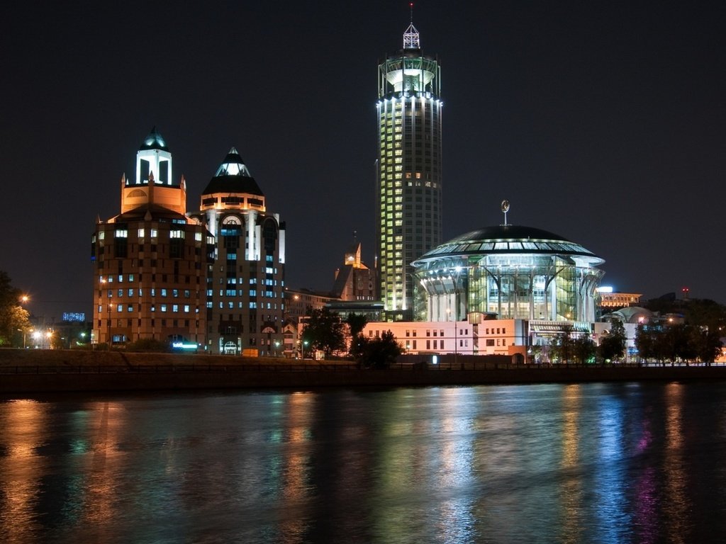 Обои москва, город, россия, moscow international house of music., international house of music, moscow, the city, russia разрешение 1920x1080 Загрузить