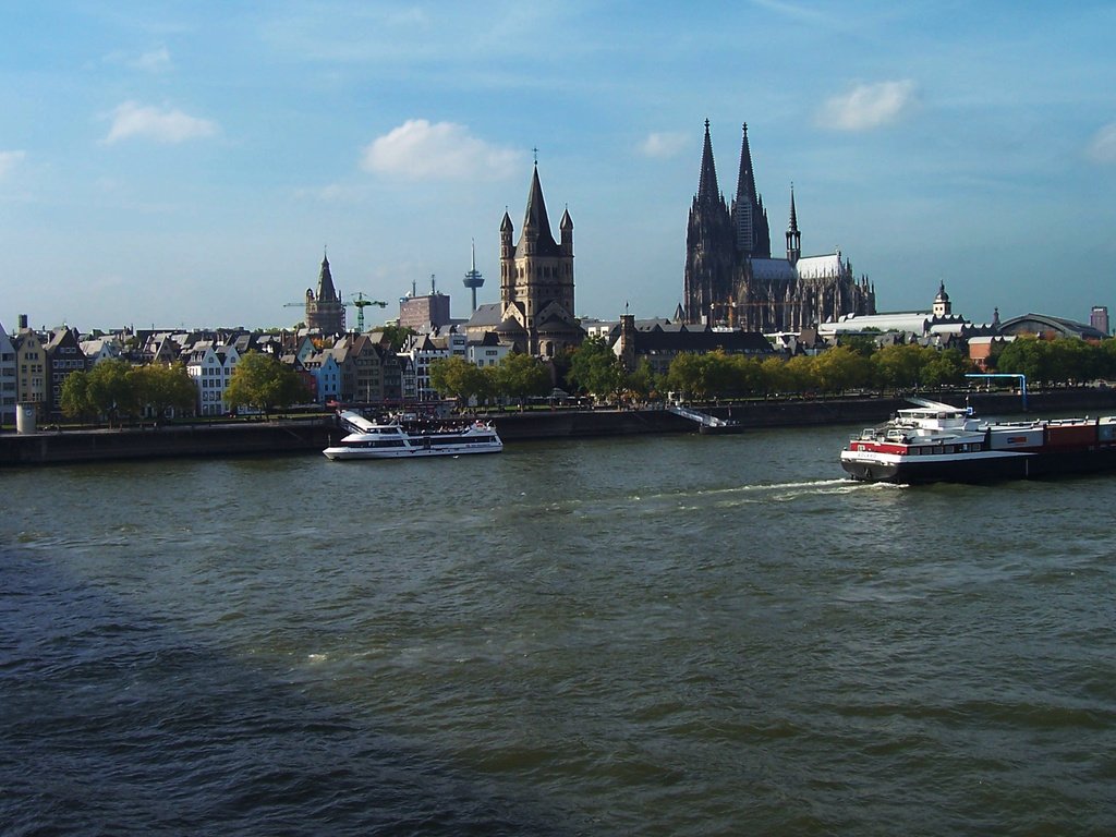 Обои река, собор, германия, кельн, river, cathedral, germany, cologne разрешение 2560x1600 Загрузить
