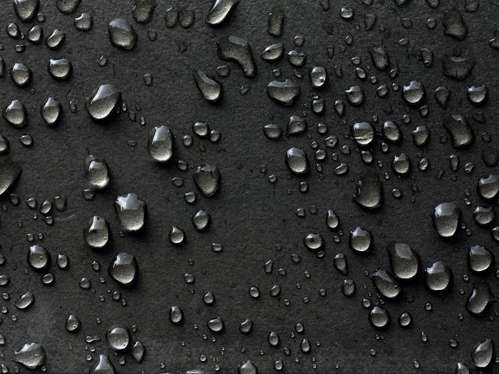 Обои вода, текстура, макро, капли, черный фон, поверхность, капли воды, water, texture, macro, drops, black background, surface, water drops разрешение 1920x1080 Загрузить