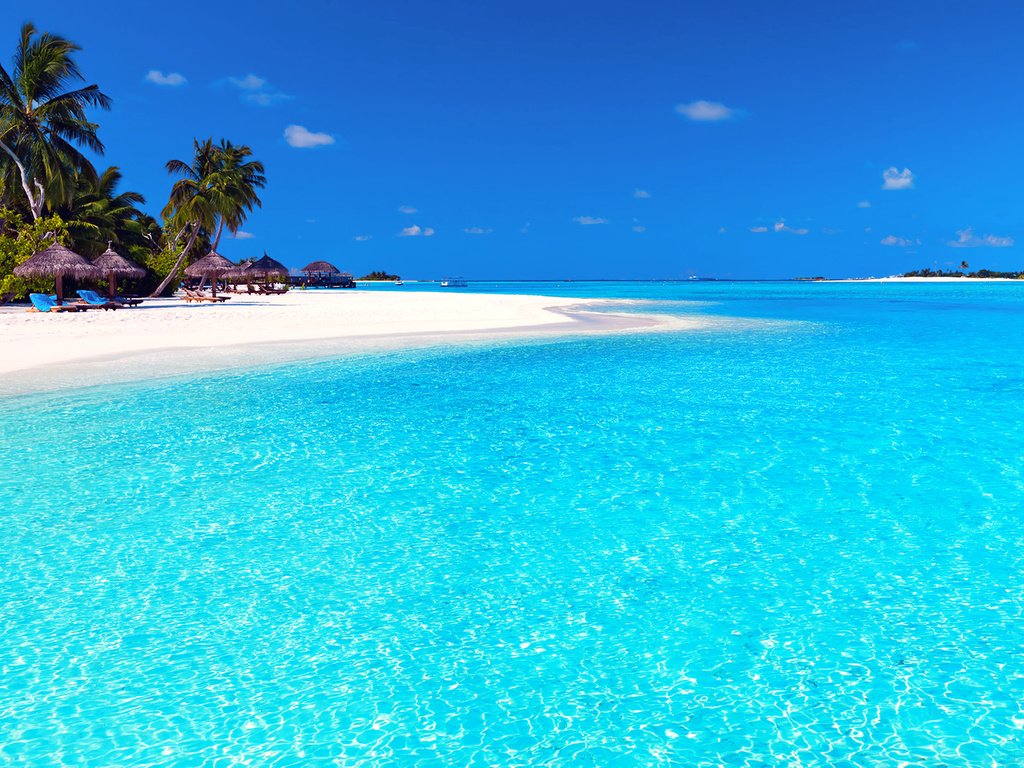 Обои пляж, тропики, мальдивы, beach, tropics, the maldives разрешение 1920x1280 Загрузить