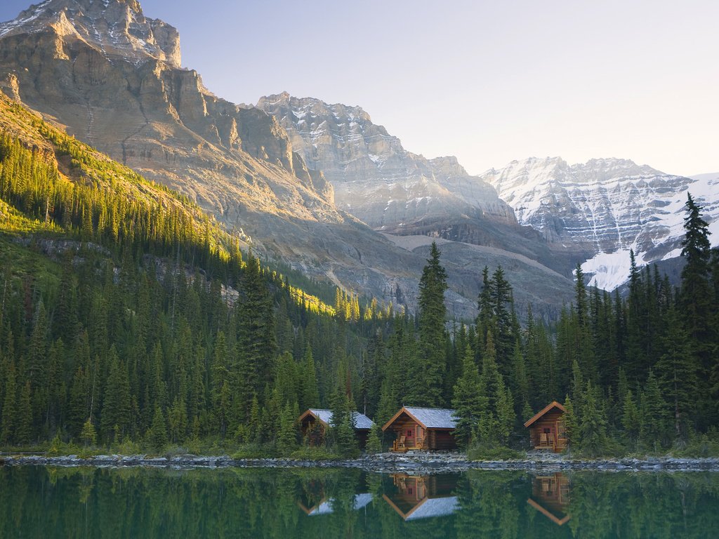 Обои озеро охара в канаде, lake o'hara in canada разрешение 1920x1080 Загрузить