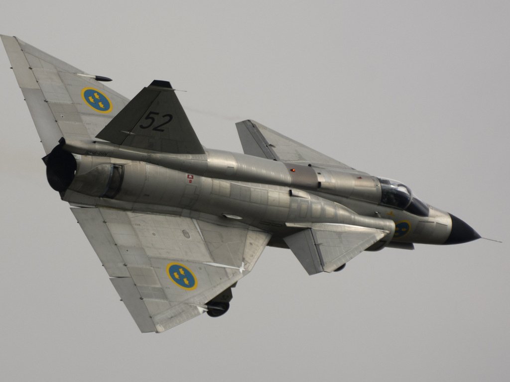 Обои самолет, сааб 37 вигген, the plane, saab 37 viggen разрешение 1920x1200 Загрузить