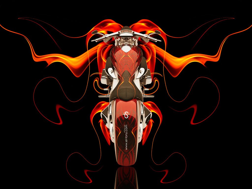 Обои стиль, фон, вид сверху, огонь, черный, мотоцикл, байк, огненный, мото, moto, style, background, the view from the top, fire, black, motorcycle, bike разрешение 1920x1080 Загрузить