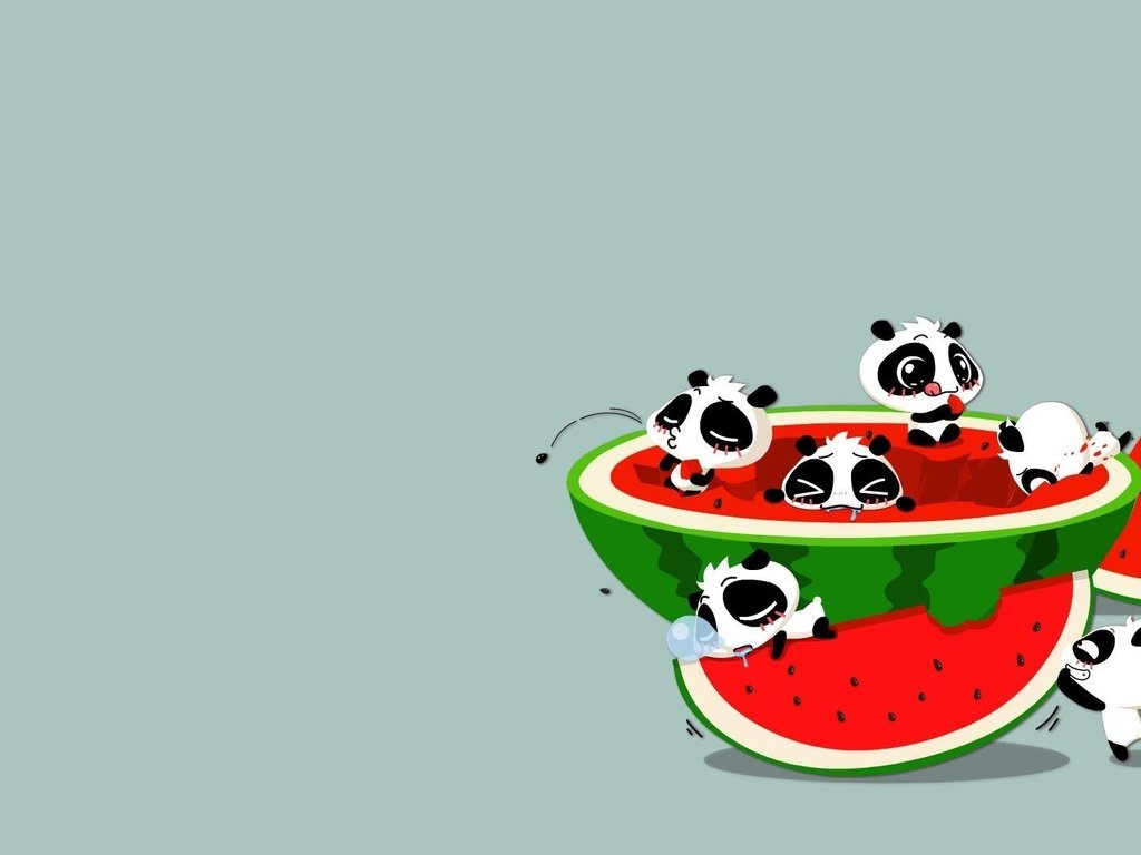 Обои арт, ситуация, панда, аниме, арбуз, м, art, the situation, panda, anime, watermelon, m разрешение 1920x1080 Загрузить