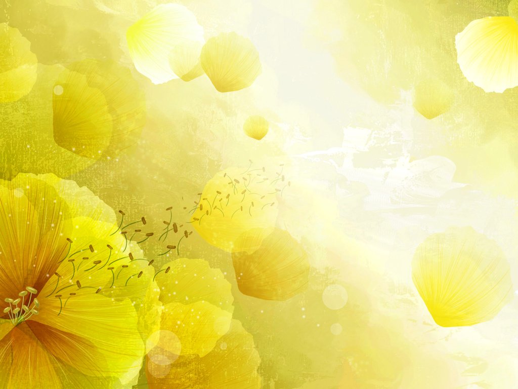 Обои желтые, арт.цветы, yellow, art.flowers разрешение 1920x1200 Загрузить