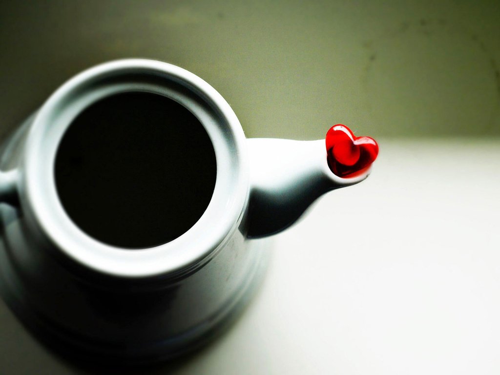 Обои сердечко, кофе, сердце, чайник, heart, coffee, kettle разрешение 1920x1200 Загрузить