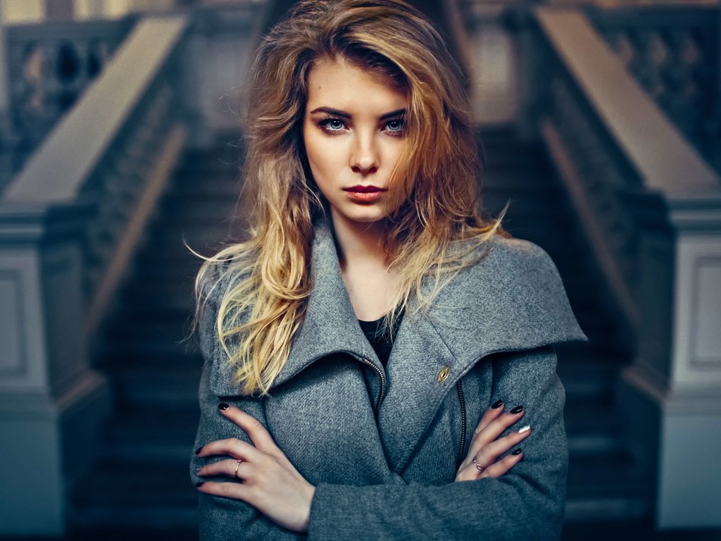 Обои девушка, блондинка, портрет, модель, длинные волосы, ирина попова, girl, blonde, portrait, model, long hair, irina popova разрешение 2048x1280 Загрузить