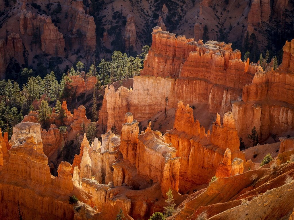 Обои горы, скалы, пейзаж, штат юта, брайс каньон национальный парк, mountains, rocks, landscape, utah, bryce canyon national park разрешение 2880x1920 Загрузить