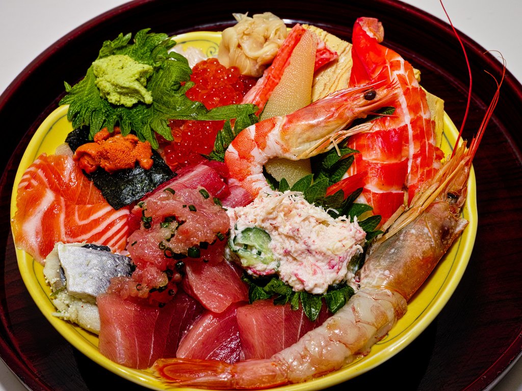 Обои тарелка, морепродукты, креветка, plate, seafood, shrimp разрешение 2048x1365 Загрузить