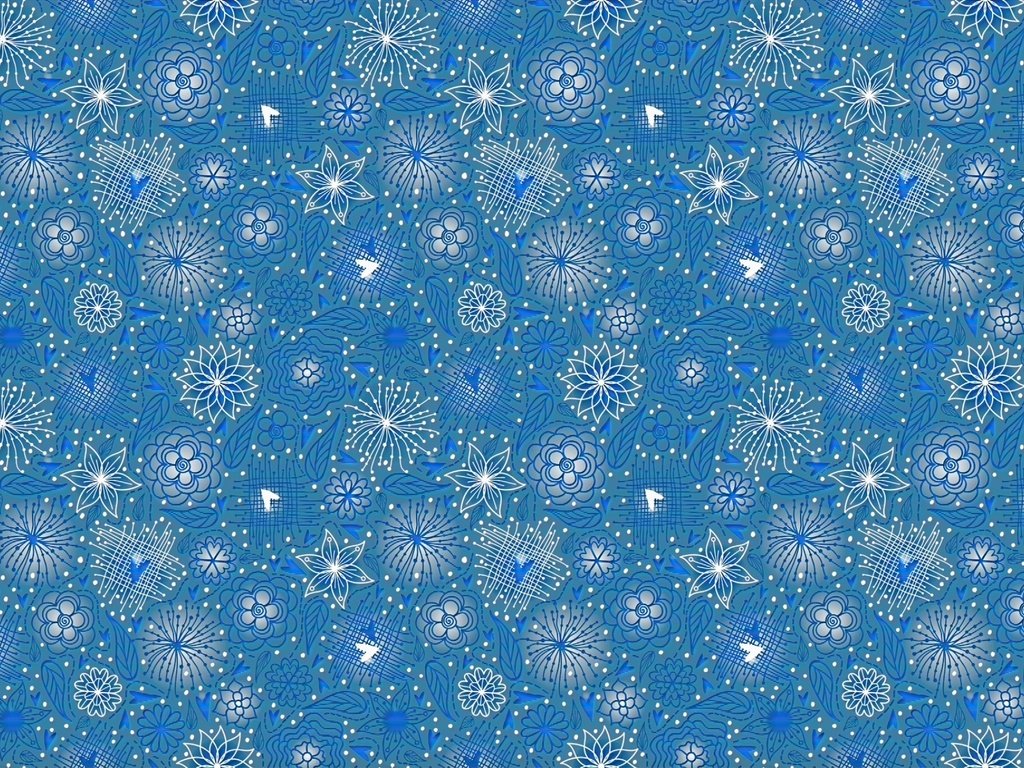 Обои цветы, линии, узор, голубой, flowers, line, pattern, blue разрешение 1920x1280 Загрузить