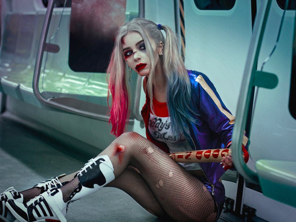 Скачать Обои Кино, Харли Квинн, Косплей, Suicide Squad, Dccomics.