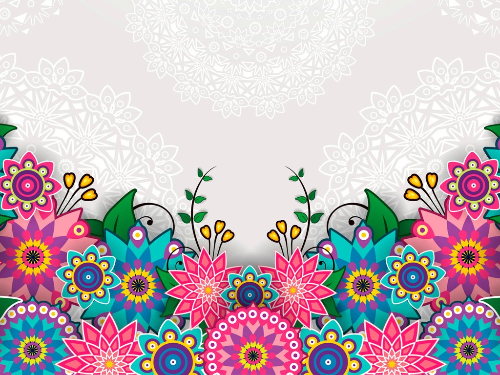 Обои цветы, узор, яркий, flowers, pattern, bright разрешение 2400x1404 Загрузить