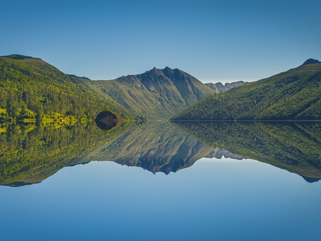 Обои озеро, горы, природа, отражение, пейзаж, lake, mountains, nature, reflection, landscape разрешение 1920x1080 Загрузить