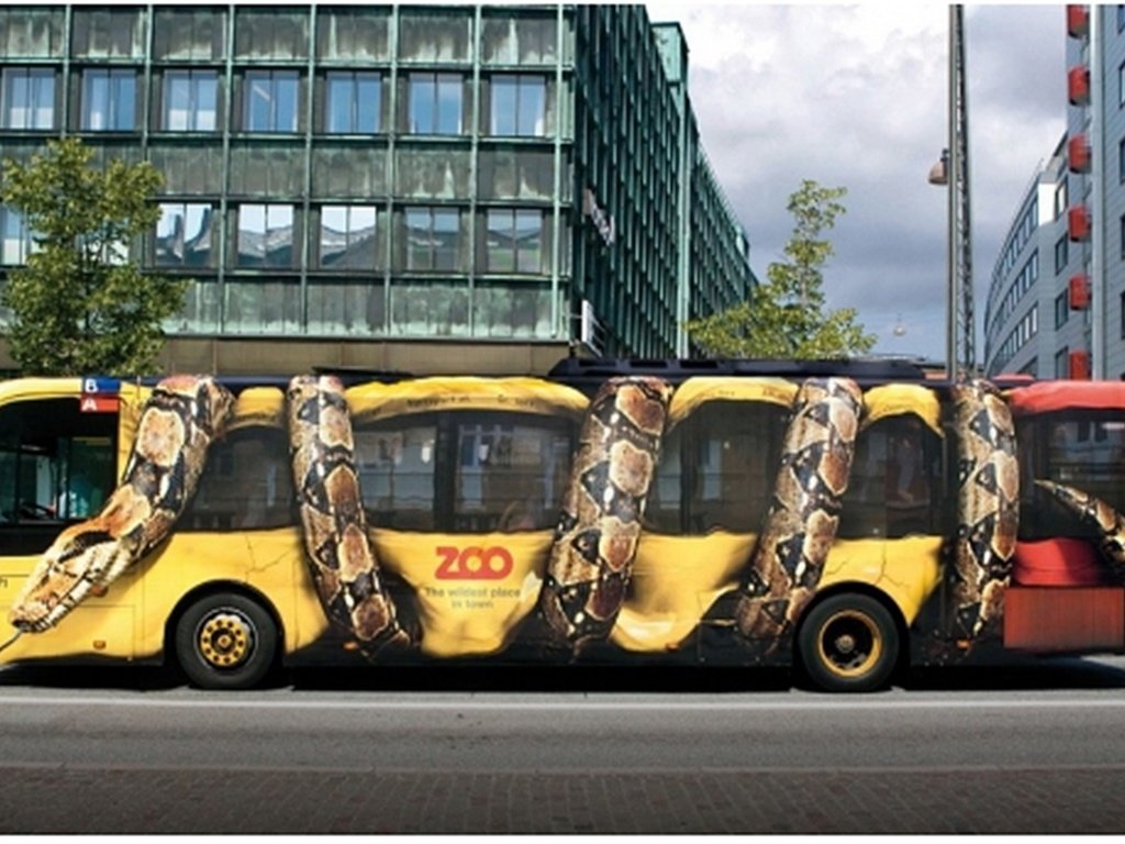 Обои город, креатив, автобус, аэрография, the city, creative, bus, airbrushing разрешение 1920x1200 Загрузить