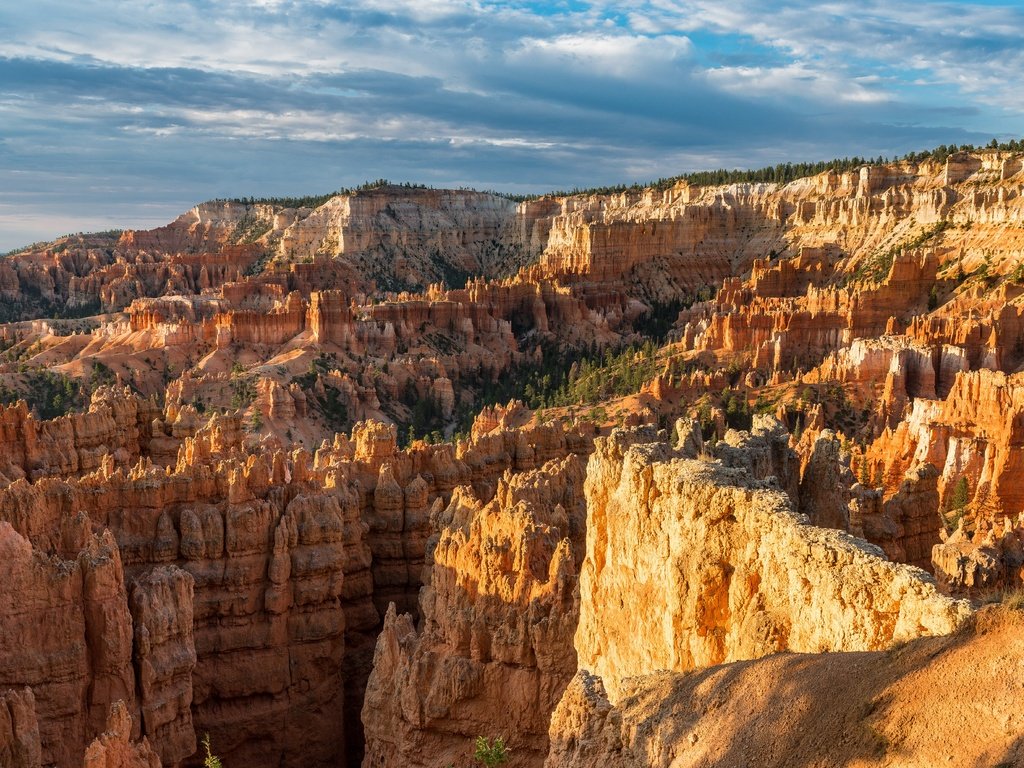 Обои небо, каньон, брайс каньон национальный парк, the sky, canyon, bryce canyon national park разрешение 7293x4133 Загрузить