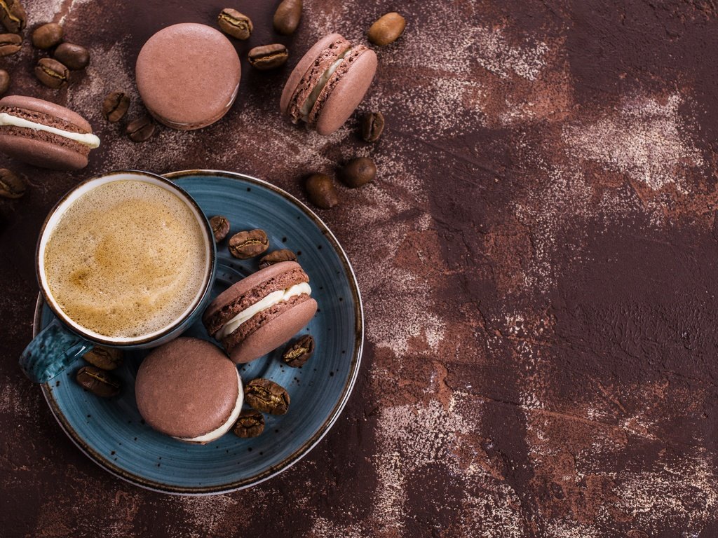 Обои кофе, миндальное, чашка, крем, печенье, coffee cup, выпечка, десерт, макарун, макаруны, сладенько, coffee, almond, cup, cream, cookies, cakes, dessert, macaron, macaroon, sweet разрешение 4928x3264 Загрузить