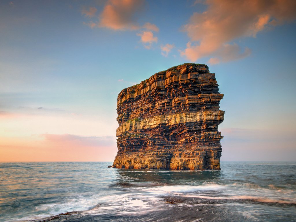 Обои море, скала, ирландия, графство мейо, sea, rock, ireland, county mayo разрешение 2048x1359 Загрузить