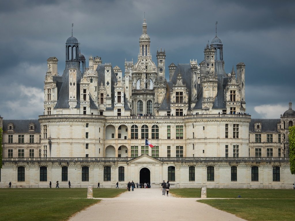 Обои архитектура, франция, замок шамбор, долина луары, architecture, france, chambord castle, the loire valley разрешение 1974x1134 Загрузить